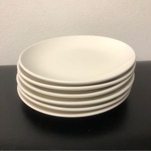 New set of 6 Royal Norfolk  8” Appetizer Salad Plates White/Contemporary